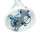 Plafonnier moderne 3-flmg blanc métal flexible