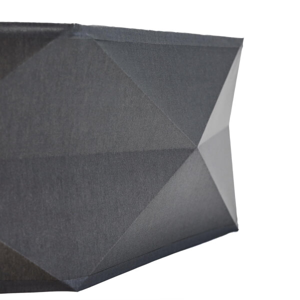 Plafonnier plat BISO Gris 4flmg intemporel carré
