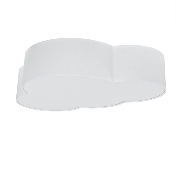 Plafonnier blanc chambre denfant WOLKI 4-flmg L62cm
