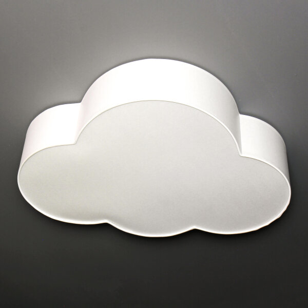 Plafonnier blanc chambre denfant WOLKI 4-flmg L62cm