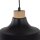 Lampe à suspendre noire déco bois ∅33cm salle à manger ronde