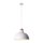 Lampe à suspendre sobre HELMA Blanc Rétro rond Ø33cm