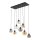 Suspension KALETE graphite ambre 6xE27 Lampe