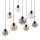 Suspension KALETE graphite ambre 6xE27 Lampe