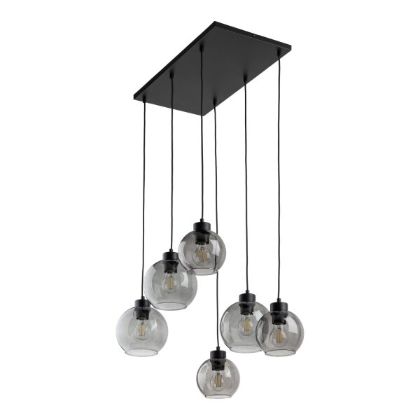 Suspension Graphite KALETE 6xE27 Lampe de table à manger