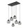 Suspension Graphite KALETE 6xE27 Lampe de table à manger