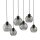 Suspension Graphite KALETE 6xE27 Lampe de table à manger