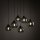 Suspension Graphite KALETE 6xE27 Lampe de table à manger