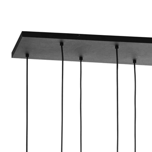 Suspension Noir Graphite 8xE27 Lampe de table à manger