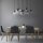 Suspension Noir Graphite 8xE27 Lampe de table à manger