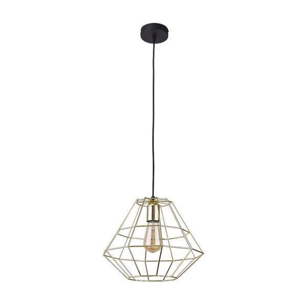 Lampe à suspendre DIAMOND en or noir Lampe table à manger