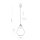 Lampe à suspendre en graphite noir goutte lampe GAWA