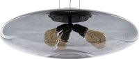Lampe à suspendre en graphite 3-flmg ronde Lampe...