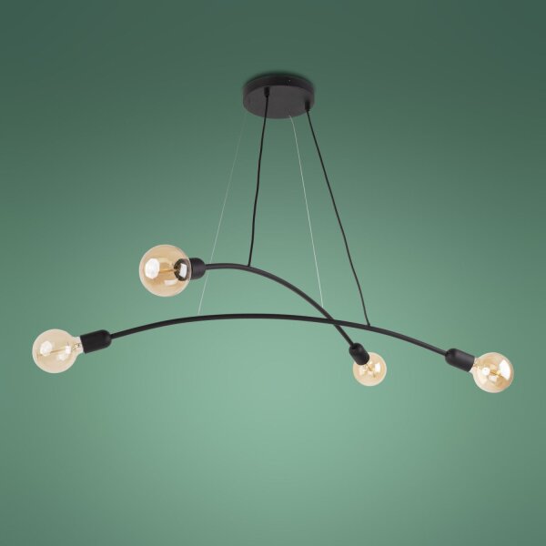 Suspension NOKO Noir Rétro Lampe de table à manger