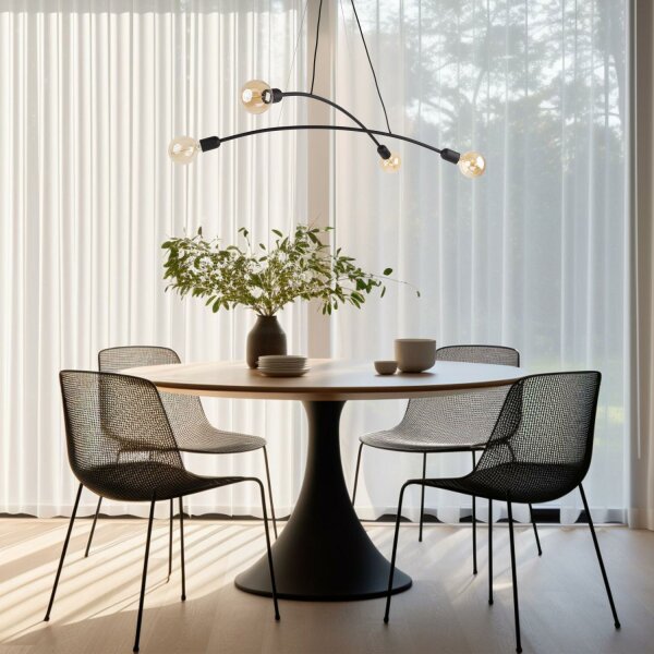 Suspension NOKO Noir Rétro Lampe de table à manger