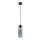 Lampe à suspendre SOLAI en verre graphite Lampe table à manger