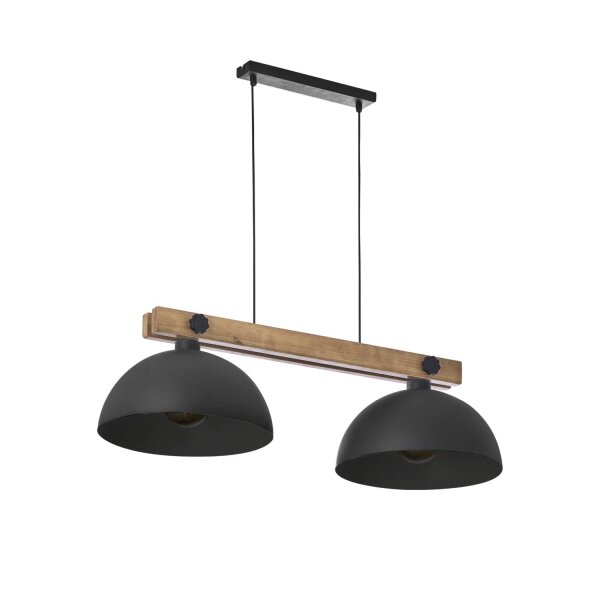 Suspension Noir Bois 87cm table à manger cuisine HIMO