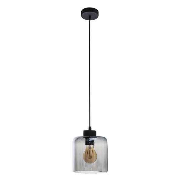 Lampe à suspension en verre graphite Lampe de table à manger ATIRI