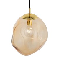 Suspension Verre Abat-jour en ambre or E27 Table de salle...