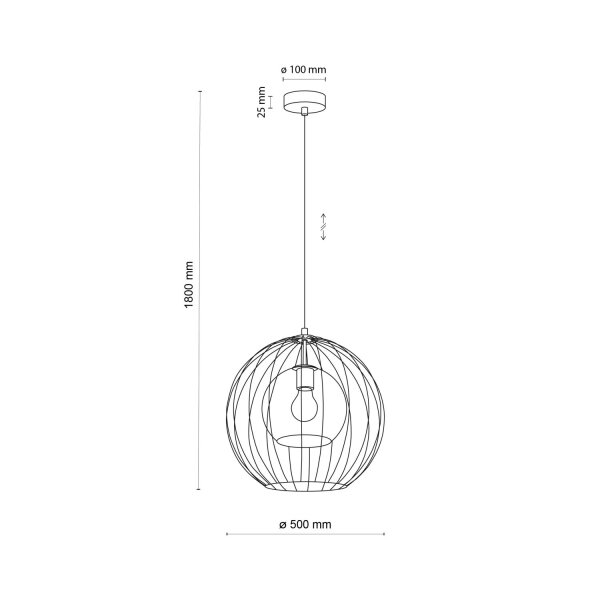 Lampe suspendue en graphite noir Lampe de salle à manger