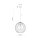 Lampe suspendue en graphite noir Lampe de salle à manger