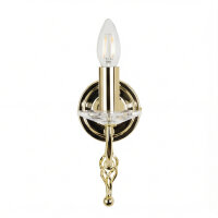 Applique design en laiton avec cristal CANDELA