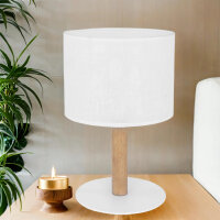 Lampe de table Blanc Bois SEYA Salon Lit Lampe