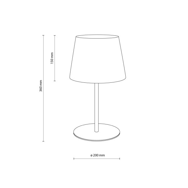 Lampe de table Maja Noir Moderne