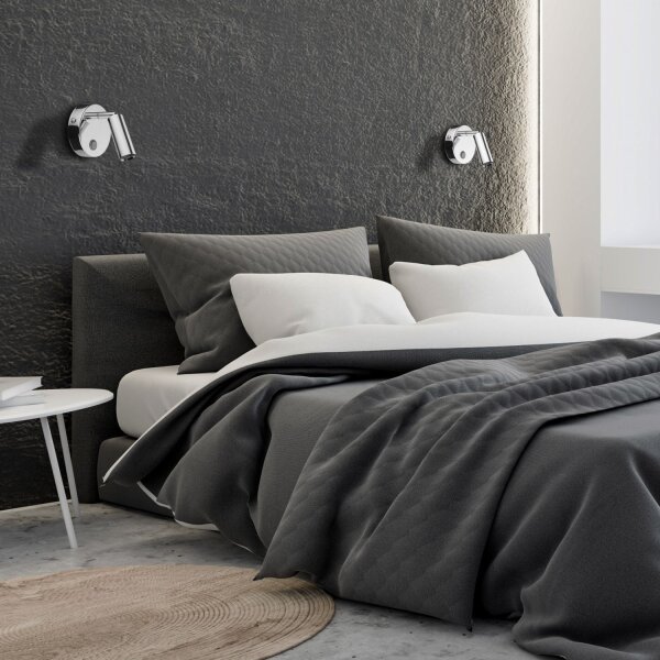 Applique murale LED avec interrupteur réglable Lampe de lecture
