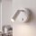 Spot LED rond à monter, blanc, lumière de lecture, orientable