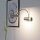 Applique murale LED CURTIS en laiton mat