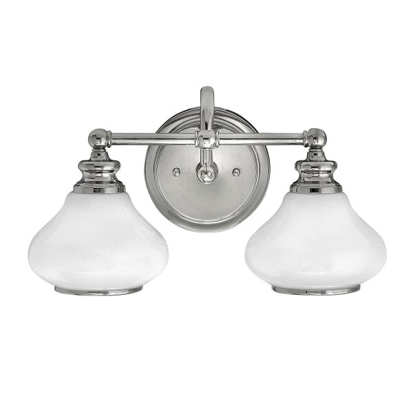 Luminaire LED pour salle de bain IP44 en chrome blanc à faible éblouissement