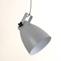 Lampe à suspendre métal gris E27 Ø...