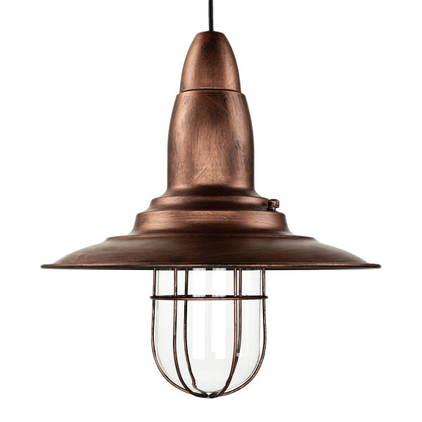 Suspension moderne FISHERMAN en cuivre antique