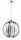 Lampe suspendue Moderne chrom&eacute;e