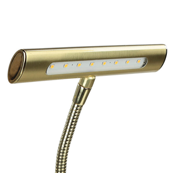 Lampe de table LED laiton mat