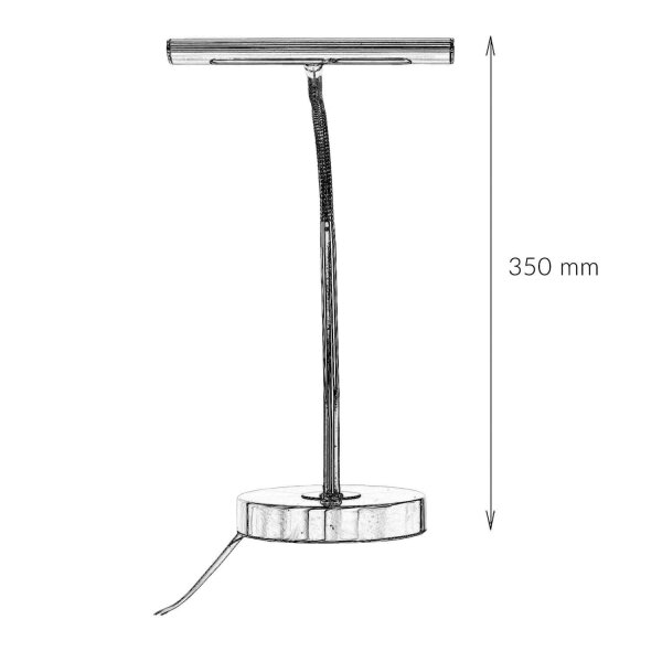 Lampe de table LED laiton mat