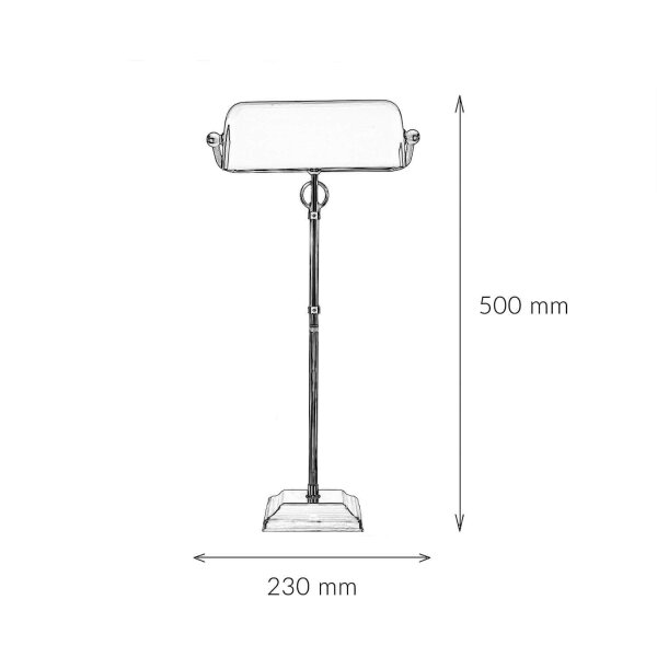 Lampe de banquier Art nouveau Lampe de banquier