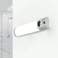 Applique murale LED avec prise interrupteur pour salle de...