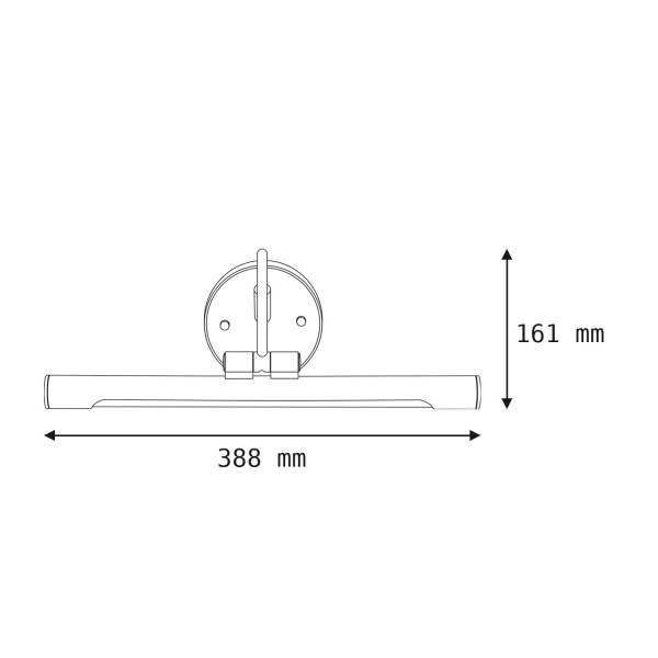Lampe à tableau LED blanche GAMBAR bras réglable