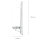 Lampe de salle de bain élégante LED IP44 Verre Abat-jour Blanc Chrome