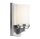 Luminaire LED pour salle de bain IP44 Verre Abat-jour blanc Chrome