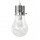 Lampe à suspendre verre métal design ampoule décoratif E14