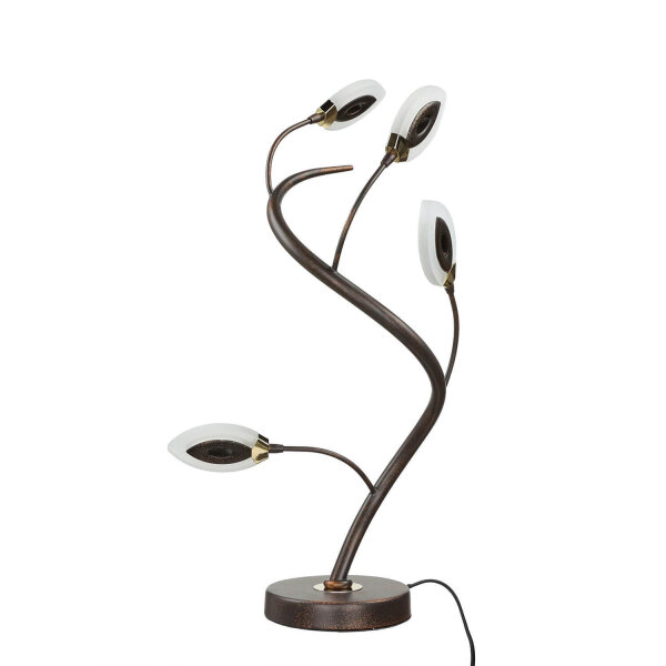 Lampe de table LED Moderne Marron Rouille Floral GORI