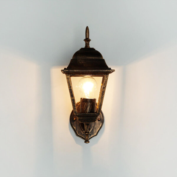 Lampe dextérieur Rustique IP44 Noir Cuivre TIROL