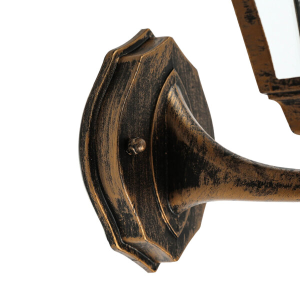 Lampe dextérieur Rustique IP44 Noir Cuivre TIROL