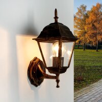 Lampe dextérieur Rustique IP44 Noir Cuivre TIROL