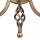 Applique design en laiton rustique CANDELA 1