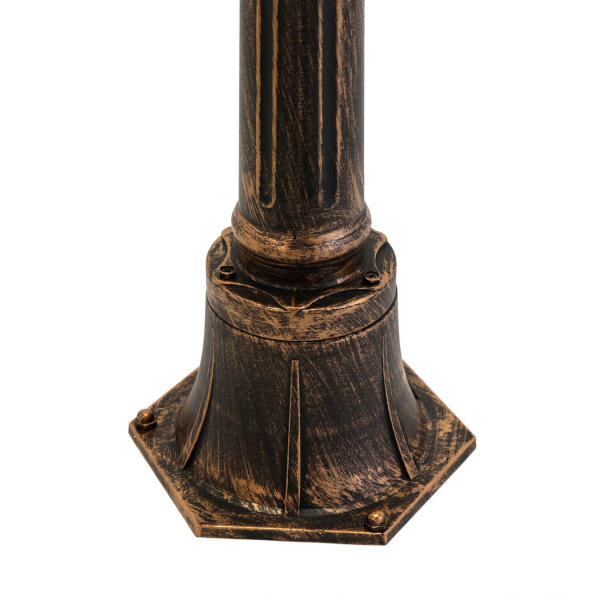 Lampe dallée rétro extérieur en noir cuivre KAIRO