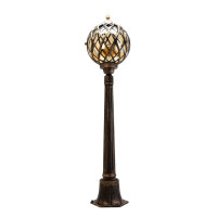 Lampe dallée rétro extérieur en noir...